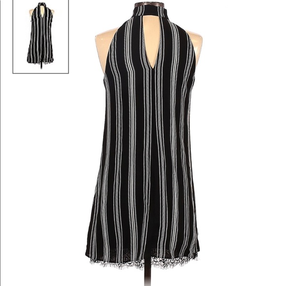 NWOT Candie’s Black & White Halter Mini Dress XS *Discontinued Style* - Picture 2 of 12